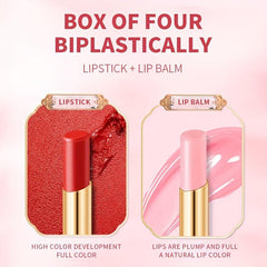 4 Pcs Moisturizing Waterproof Long Lasting Lipstick Set