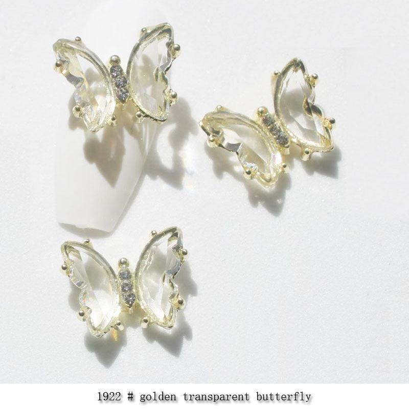 Butterfly 3D Nail Charms For Women Girls DIY Decorations