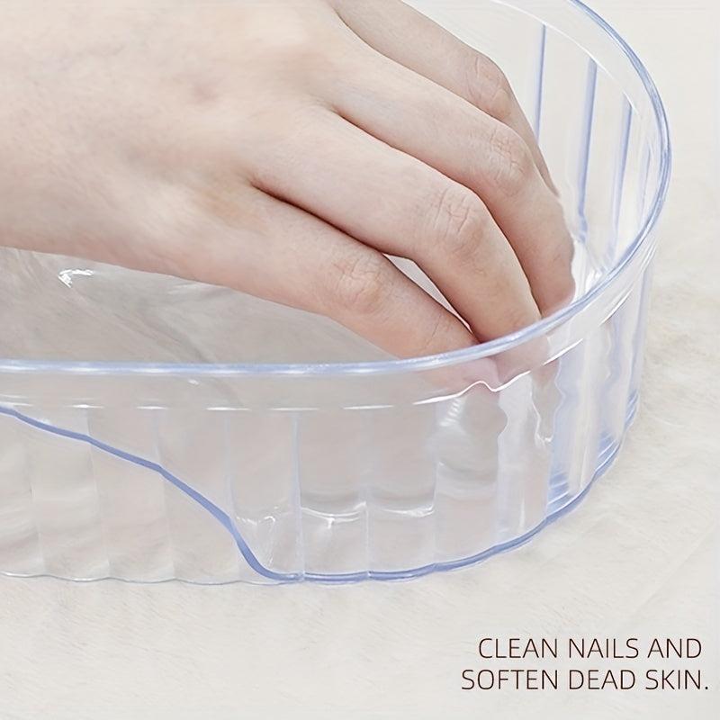 Acrylic Manicure Soaking Bowl Finger Skin Soften Clear Bowl