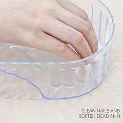 Acrylic Manicure Soaking Bowl Finger Skin Soften Clear Bowl
