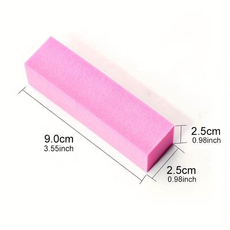 10pcs Double Side Nail Files Buffer Washable Buffing Sanding File Sponge