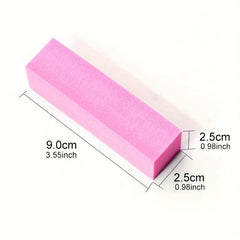 10pcs Double Side Nail Files Buffer Washable Buffing Sanding File Sponge