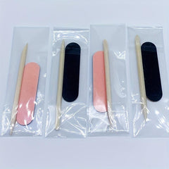 Double Sided Mini Nail Files Set with Cuticle Sticks - Perfect Gift for Mothers