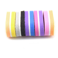 50pcs Double Sided Colorful Nail File Blocks Sponge Buffer Strips