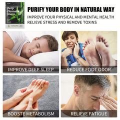20pcs Bamboo Vinegar Ginger Foot Pads Stress Relief Sleep Improvement