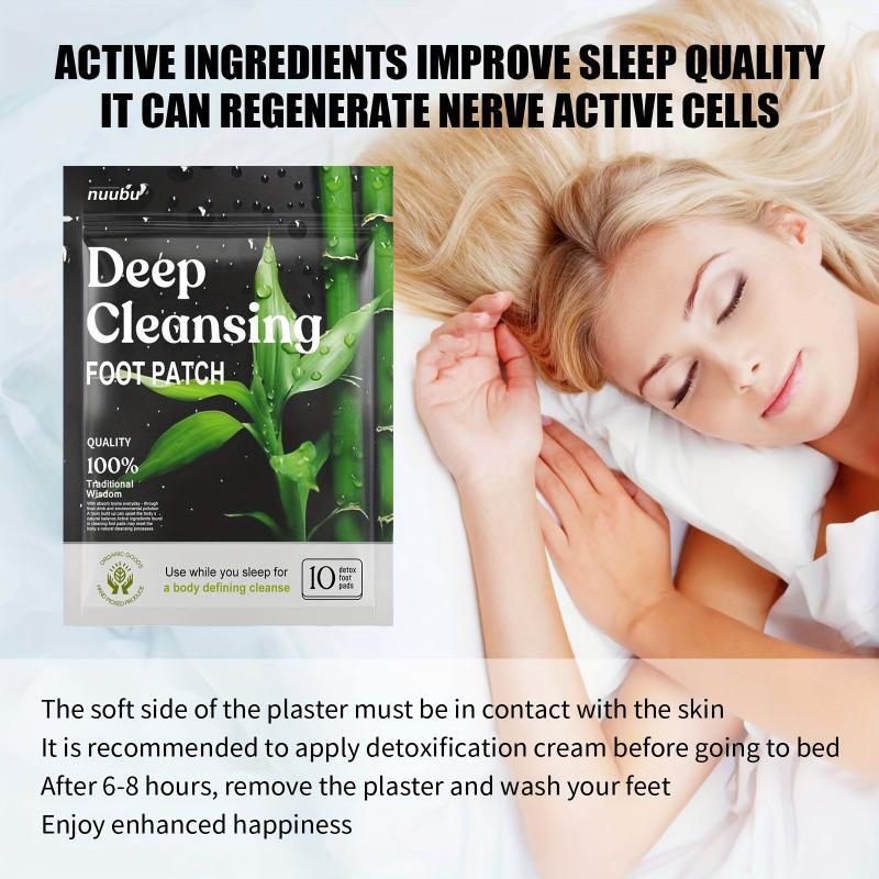 20pcs Bamboo Vinegar Ginger Foot Pads Stress Relief Sleep Improvement