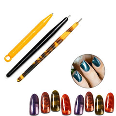 16 Pcs Nail Magnet Set Double Ended Magnet Wand For Cat Eye Gel Polish