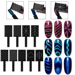 16 Pcs Nail Magnet Set Double Ended Magnet Wand For Cat Eye Gel Polish