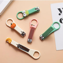 Wide Opening Stainless Steel Nail Clippers for Fingernail and Toenail Care