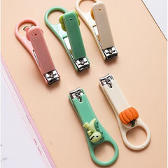 Wide Opening Stainless Steel Nail Clippers for Fingernail and Toenail Care