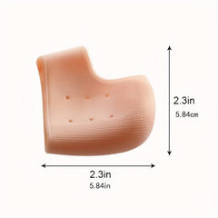 Silicone Heel Protector Gel Cups for Daily Foot Care - 2pcs
