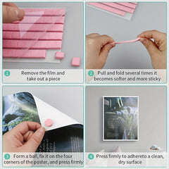 48 Pcs Manicure Art Clay Sticky Putty Poster Wall Putty