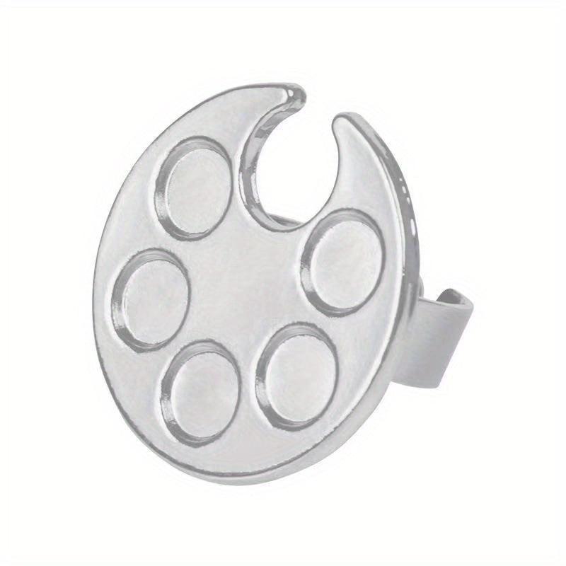 Finger Ring Nail Palette Dishes Polish Painting Tool Nails Plate Pigment Holder