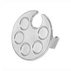 Finger Ring Nail Palette Dishes Polish Painting Tool Nails Plate Pigment Holder