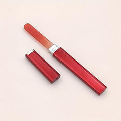 Red Glass Nail File Double-sided Manicure Tools With Case