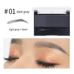 Waterproof Double Eyebrow Powder with Stencil