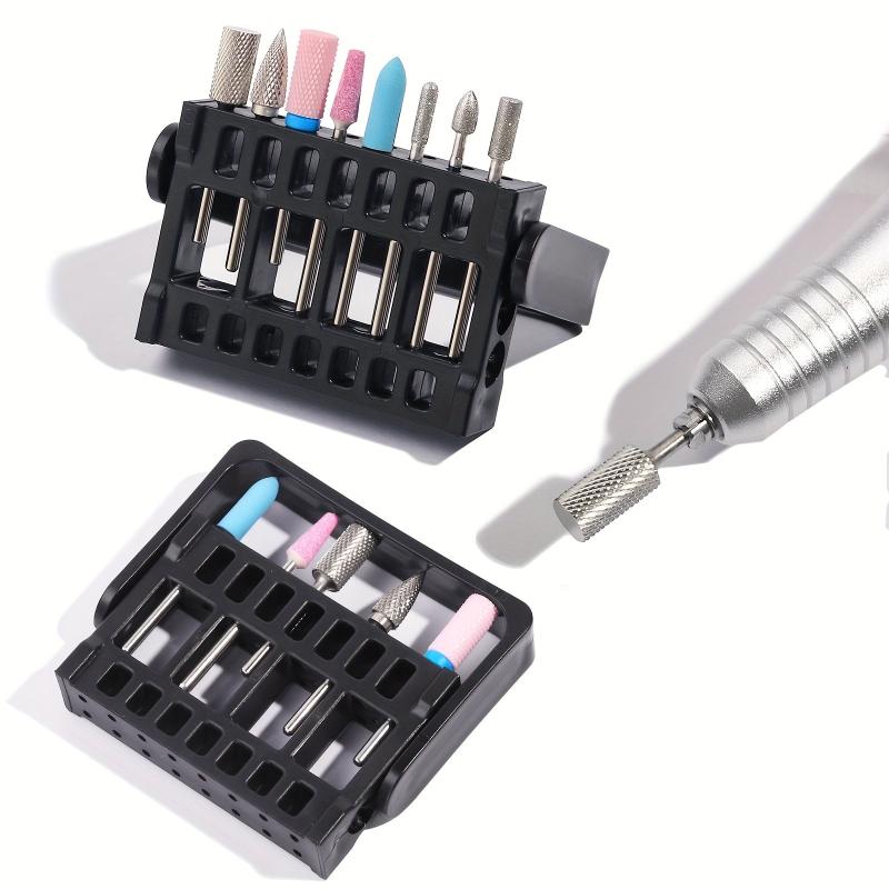 Nail Art Drill Bits Display Rack 16 Holes