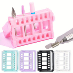 Nail Art Drill Bits Display Rack 16 Holes