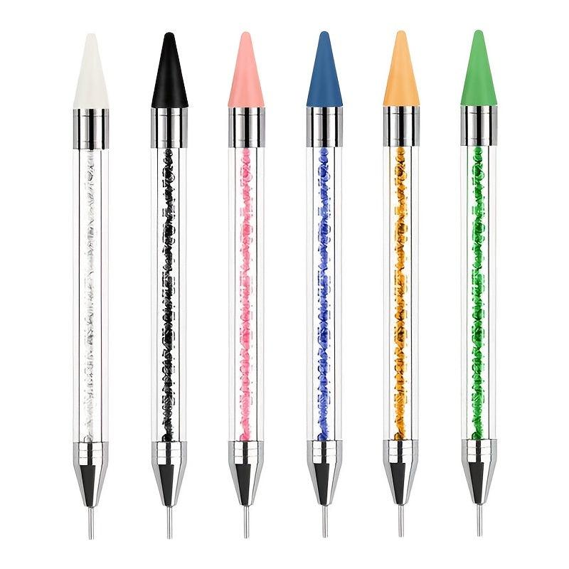 Dual Ended Nail Dotting Painting Stones Pen Crystal Beads Handle Rhinestones