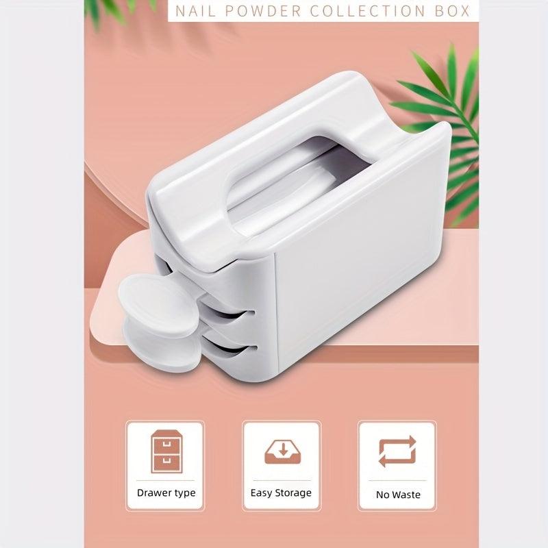 Nail Glitter Powder Storage Box with Scoop DIY Nail Dip Container