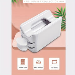 Nail Glitter Powder Storage Box with Scoop DIY Nail Dip Container