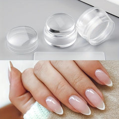 2 Pcs Clear Nail Stampers & Nail Scrapers DIY Nails Make Up Beauty Tools