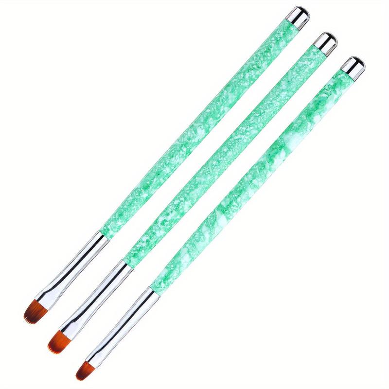 Nail Brushes Art Painting Brush 3PCS Gel Crystal Drawing Pen Polish Tool