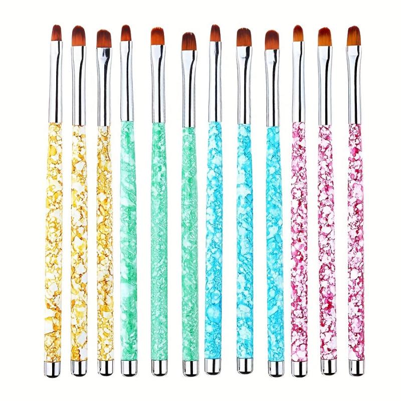 Nail Brushes Art Painting Brush 3PCS Gel Crystal Drawing Pen Polish Tool