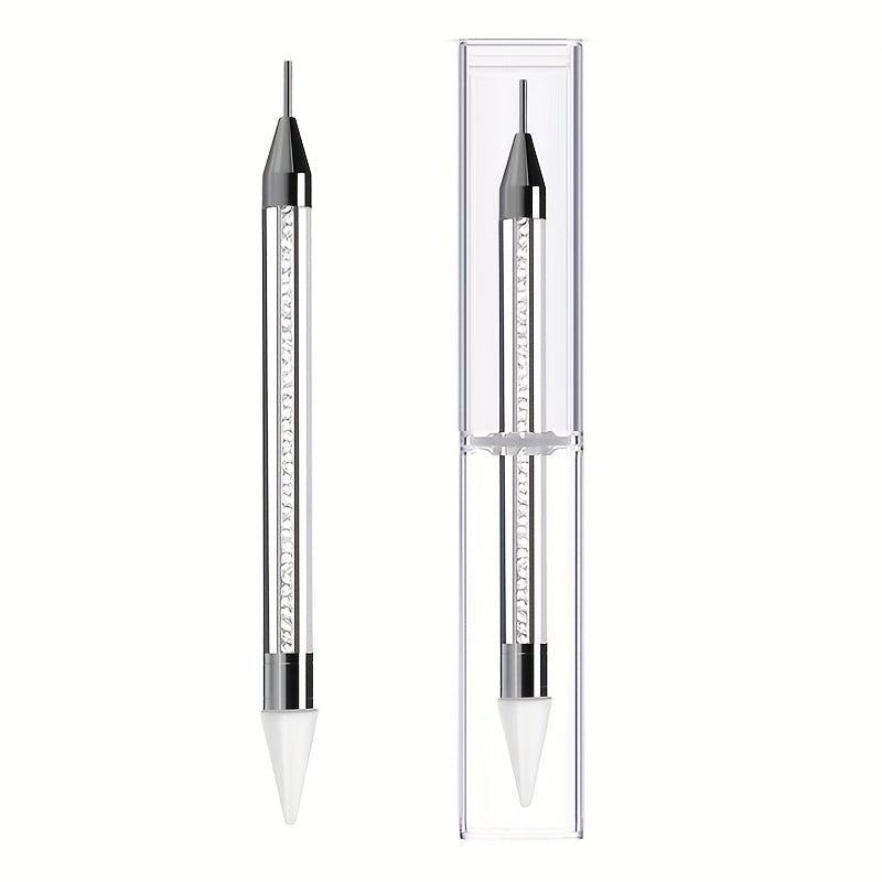 Double Ended Dotting Pen with Drill Remover and Crystal Dotting Needle