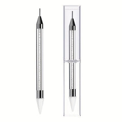 Double Ended Dotting Pen with Drill Remover and Crystal Dotting Needle