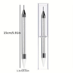 Double Ended Dotting Pen with Drill Remover and Crystal Dotting Needle