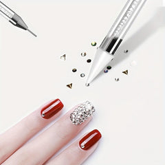Double Ended Dotting Pen with Drill Remover and Crystal Dotting Needle