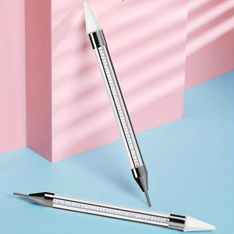Double Ended Dotting Pen with Drill Remover and Crystal Dotting Needle