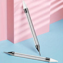 Double Ended Dotting Pen with Drill Remover and Crystal Dotting Needle