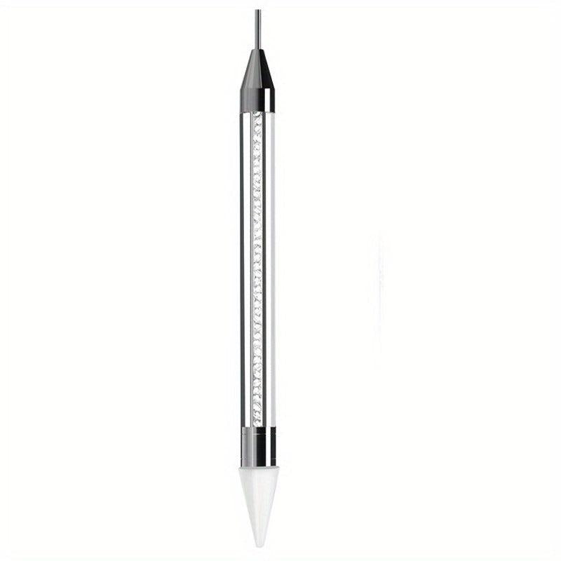 Double Ended Dotting Pen with Drill Remover and Crystal Dotting Needle