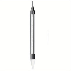 Double Ended Dotting Pen with Drill Remover and Crystal Dotting Needle