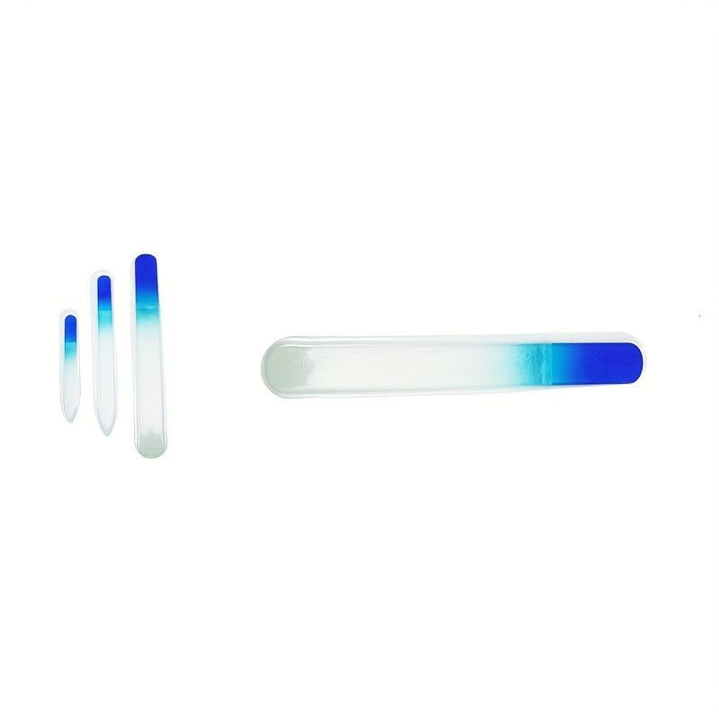 Ombre Glass Nail File Double Sided Etched Fingernail Nail Care Tool