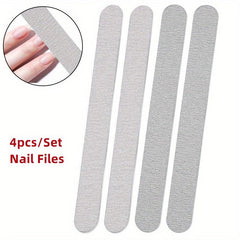 4-Piece Nail File & Polish Remover Set for Flawless Mani-Pedi