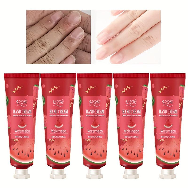 5pcs Watermelon Fragrance Hand Cream Gift Set for Dry Skin