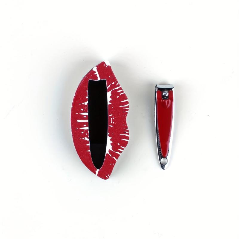 2pcs Manicure Set Nail Clipper Nail File Travel Use