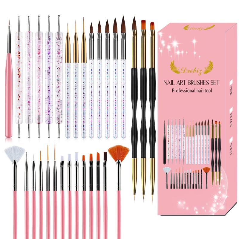 31 Pcs Acrylic Nail Brushes Set Nail Art Tool Set