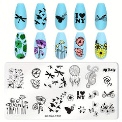 Stainless Steel Nail Stamping Plates for Creative Nail Art