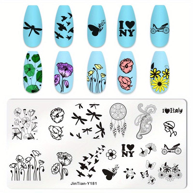 Stainless Steel Nail Stamping Plates for Creative Nail Art