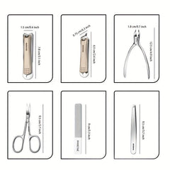 Manicure Pedicure Set Nail Clipper Stainless Steel Professional Cutter Tools