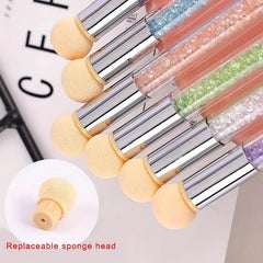 Nail Art Brush Ombre Sponge Nail Gradient Double-ended Sponge Brushes