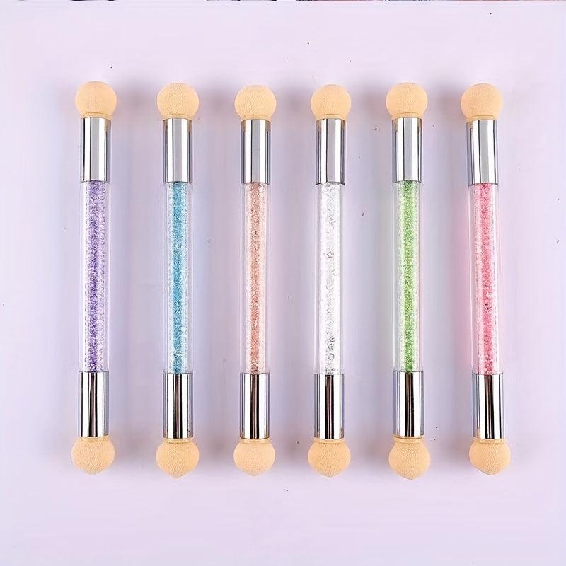Nail Art Brush Ombre Sponge Nail Gradient Double-ended Sponge Brushes