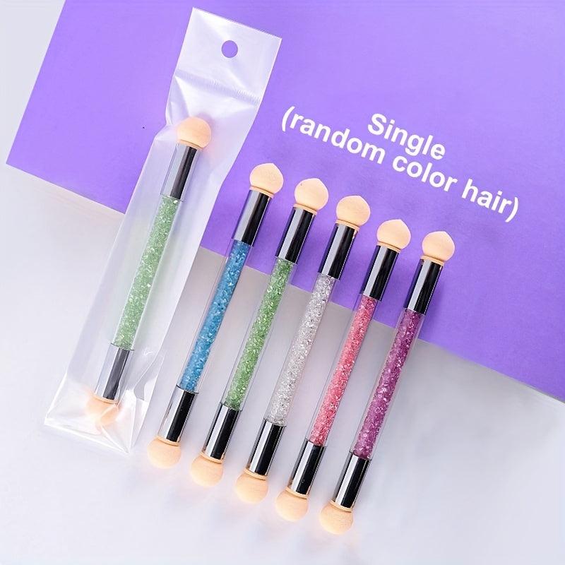 Nail Art Brush Ombre Sponge Nail Gradient Double-ended Sponge Brushes