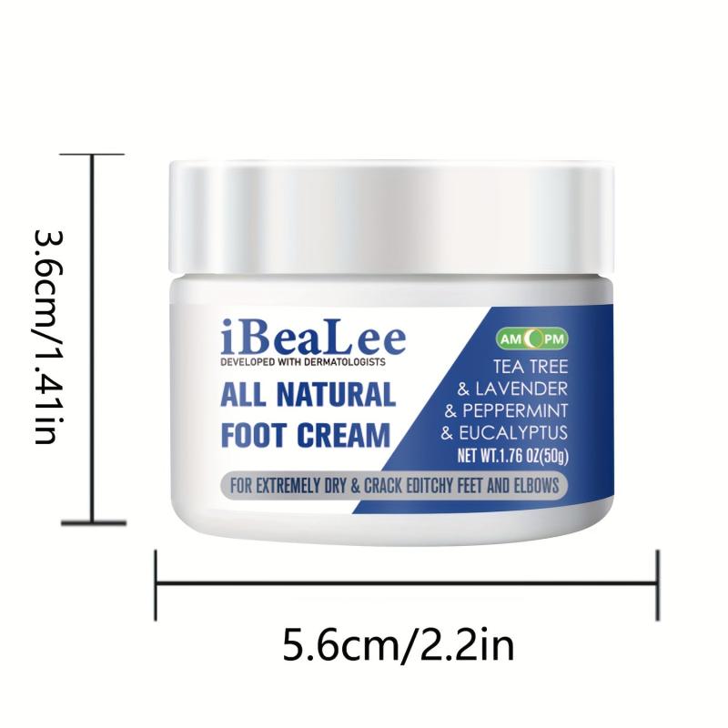 Eucalyptus Foot Cream for Dry Feet Heels Knees