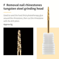Nail Art Drill Bits Rotary Burr Files Pedicure Machine Accessories