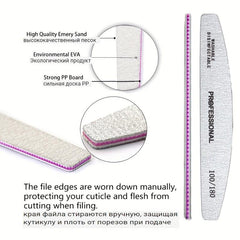 Professional Nail Files Set Nail Buffer